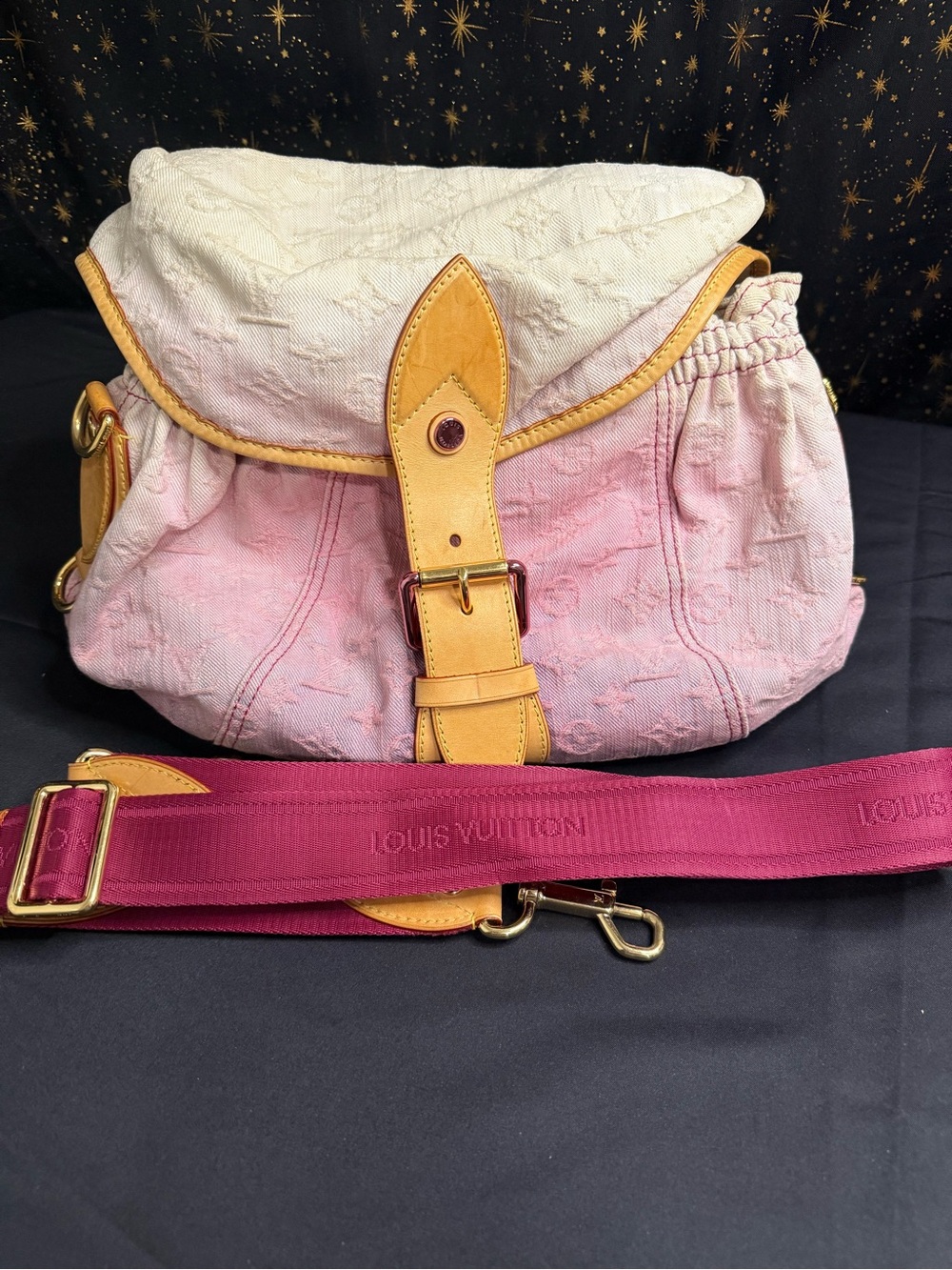 *RARE* Louis Vuitton Monogram Denim Sunshine Bag